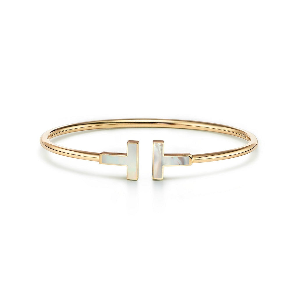 T BRACELET 1.8MM MOP ROSE GOLD
