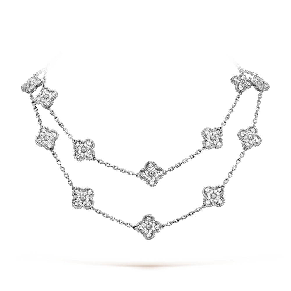 CLOVER 20 MOTIFS DIAMOND SILVER
