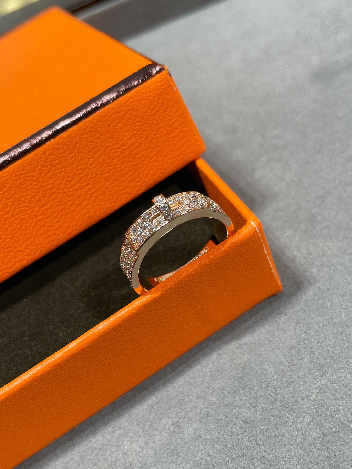 KELLY ROSE GOLD DIAMOND RING