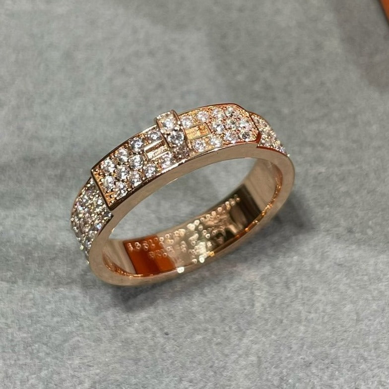 KELLY ROSE GOLD DIAMOND RING