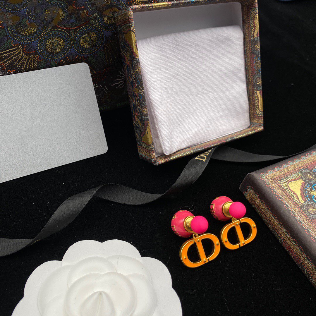 CD PEARL ROSE GOLD EARRINGS