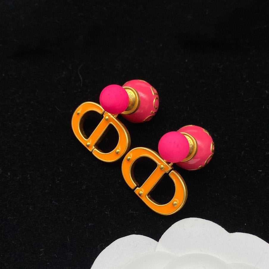 CD PEARL ROSE GOLD EARRINGS
