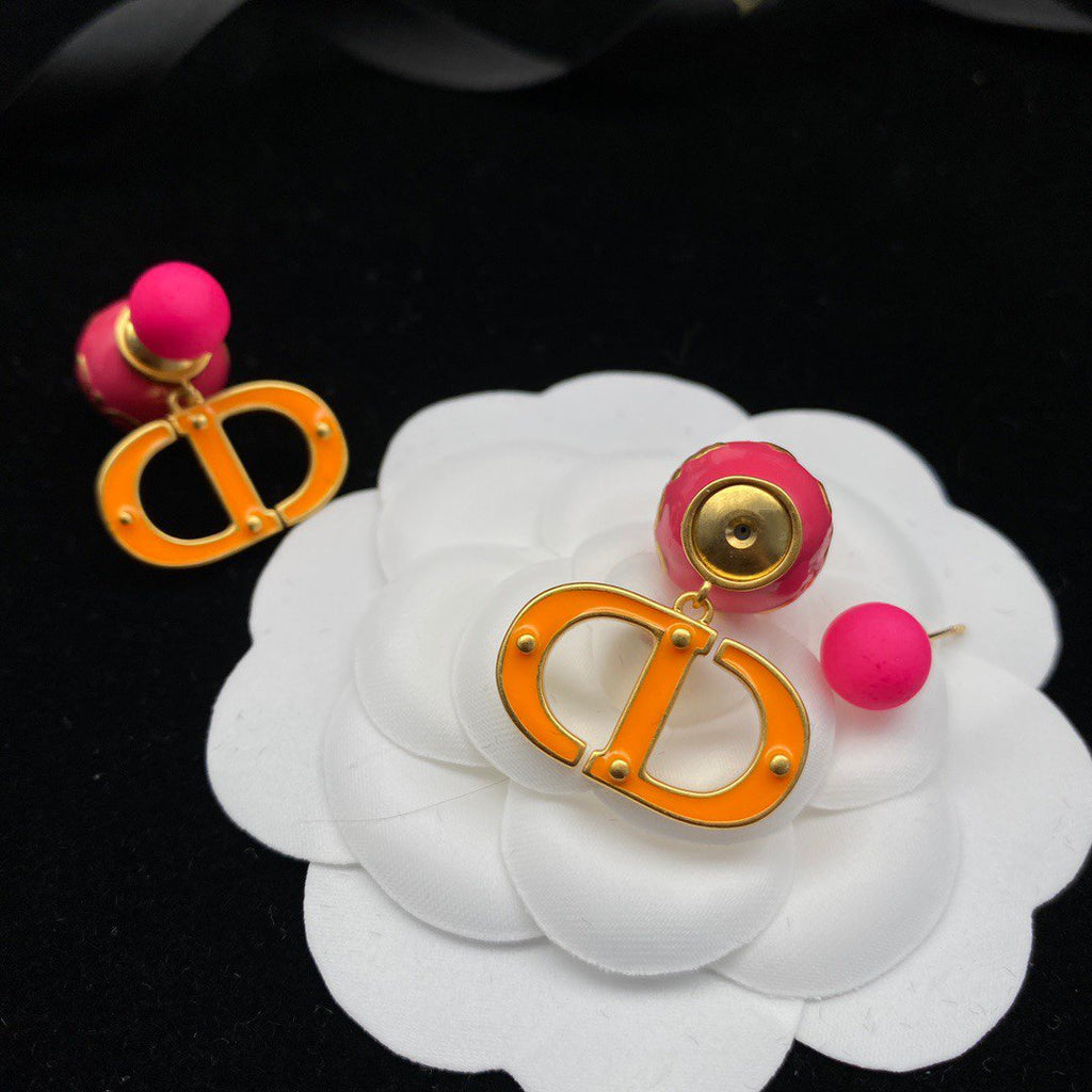 CD PEARL ROSE GOLD EARRINGS