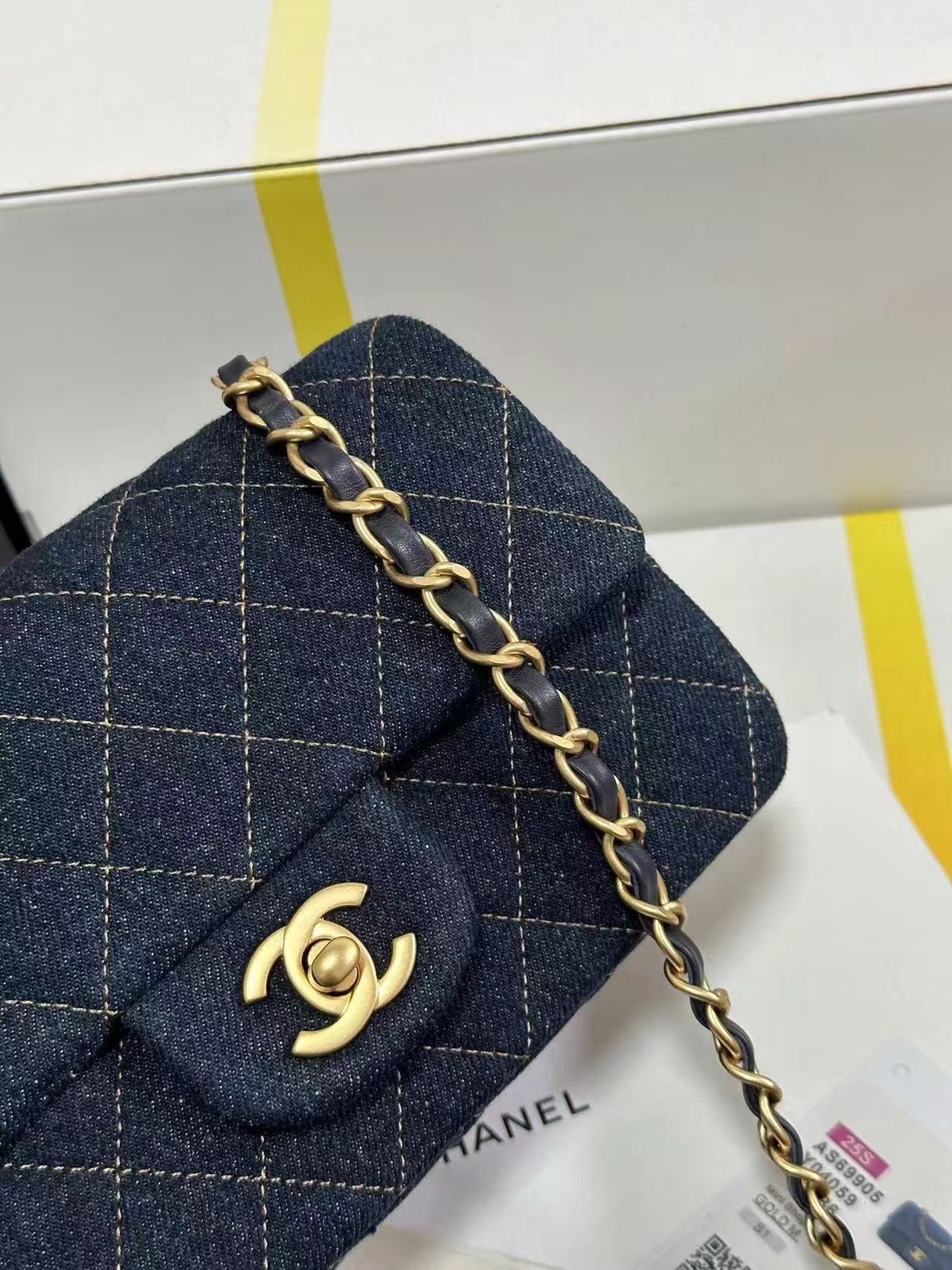 CC 25C DARK BLUE DENIM GOLD HARDWARE
