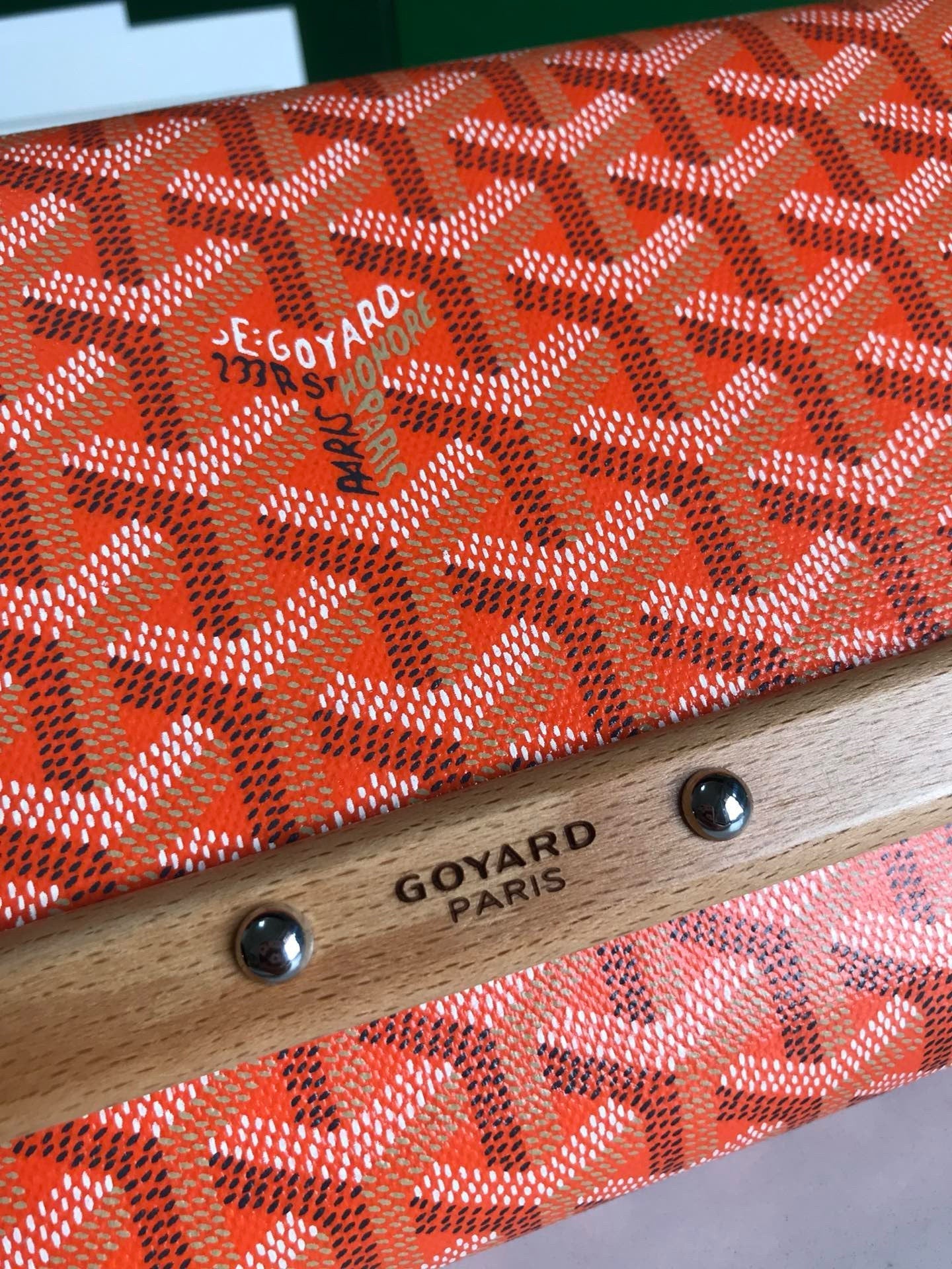 GOYARD MONTE CARLO MINI 25CM ORANGE LEATHER