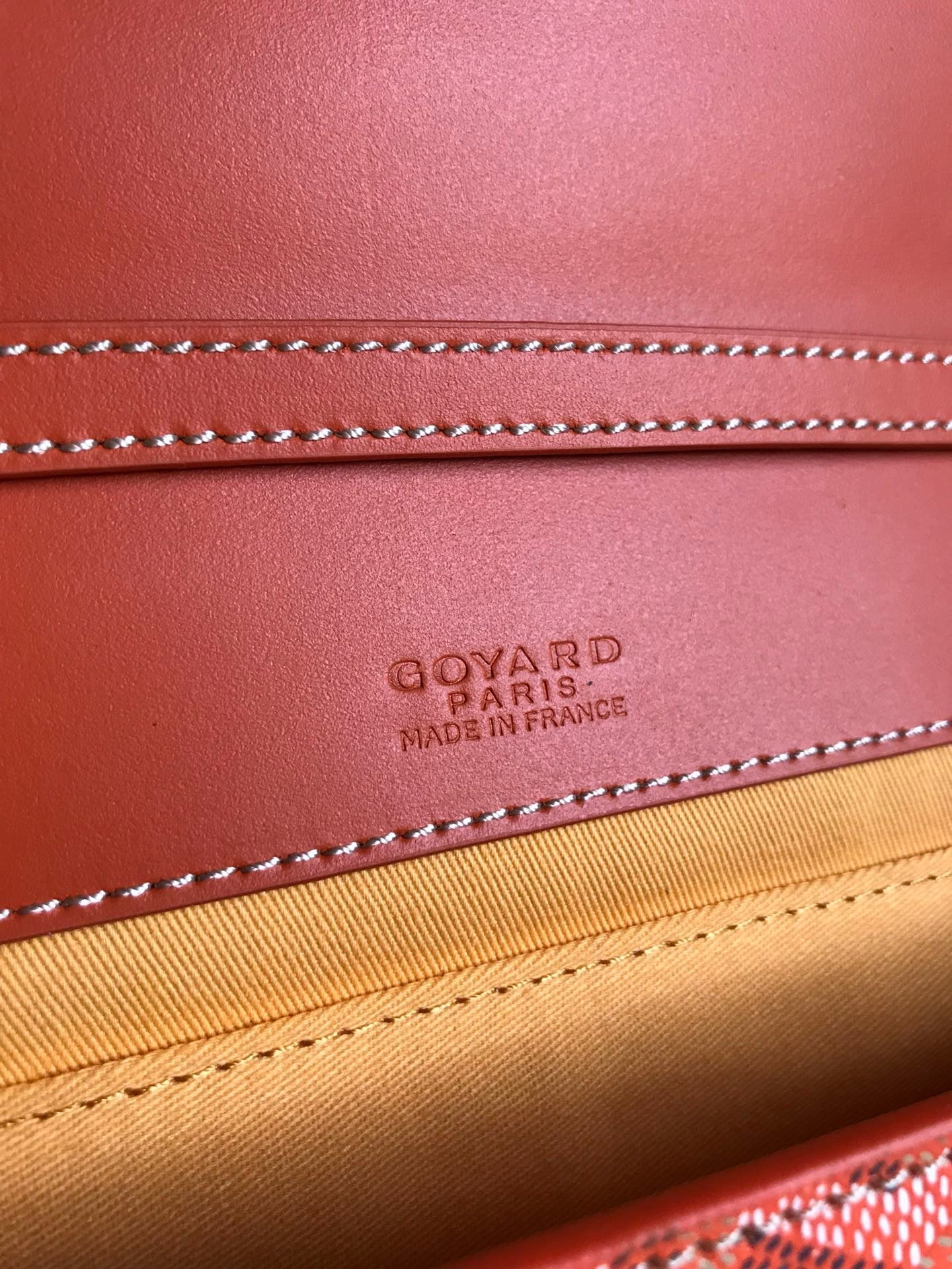 GOYARD MONTE CARLO MINI 25CM ORANGE LEATHER