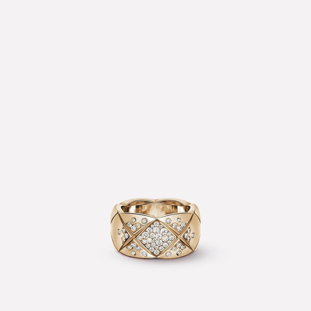 CRUSH RING 10MM ROSE GOLD DIAMOND