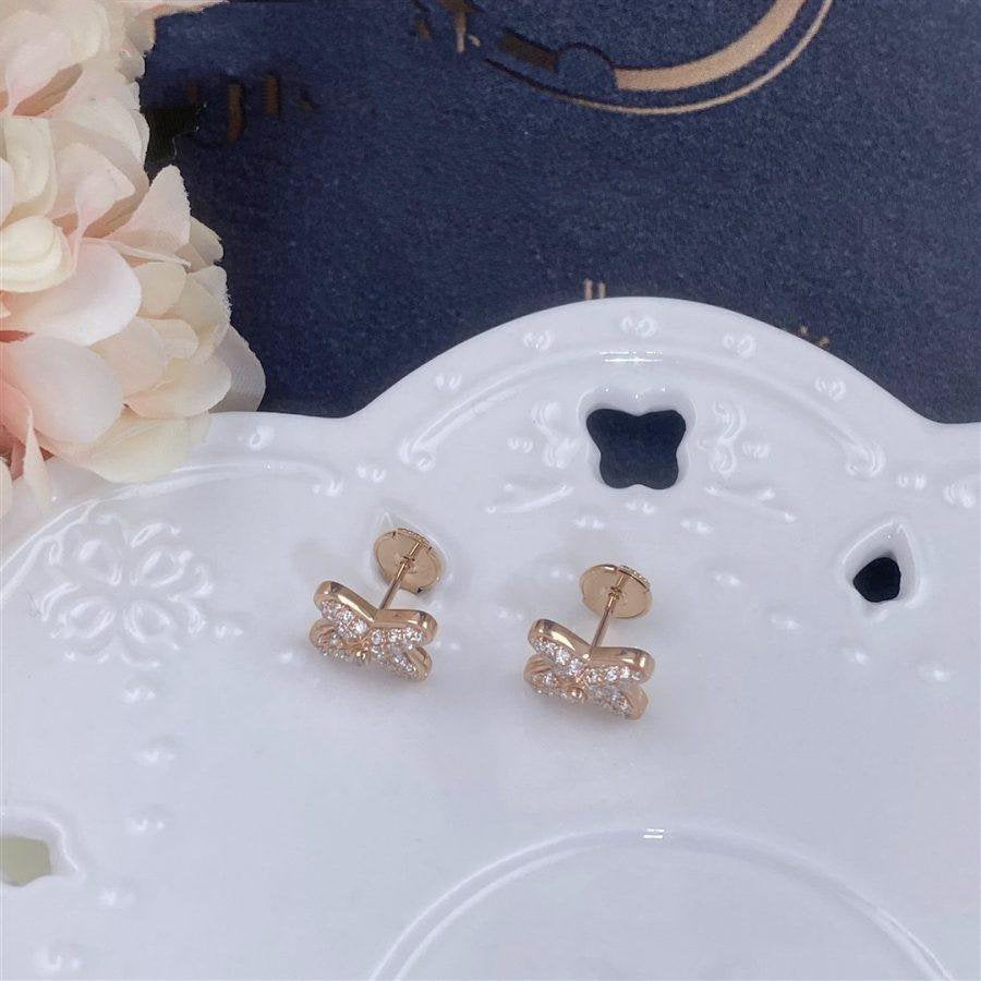 JEUX DE ROSE GOLD DIAMOND EARRINGS