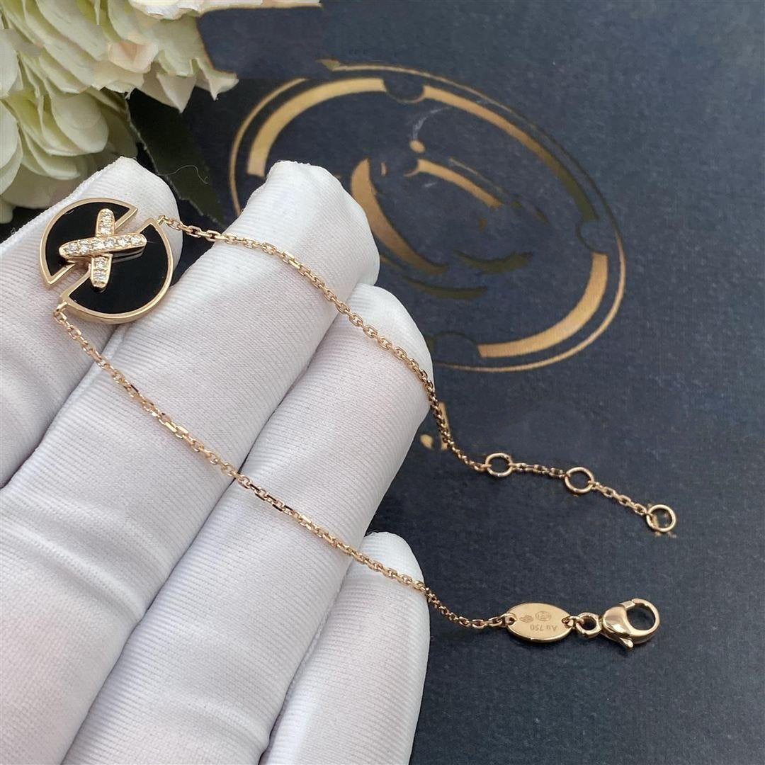 JEUX DE BRACELET ONYX ROSE GOLD DIAMOND