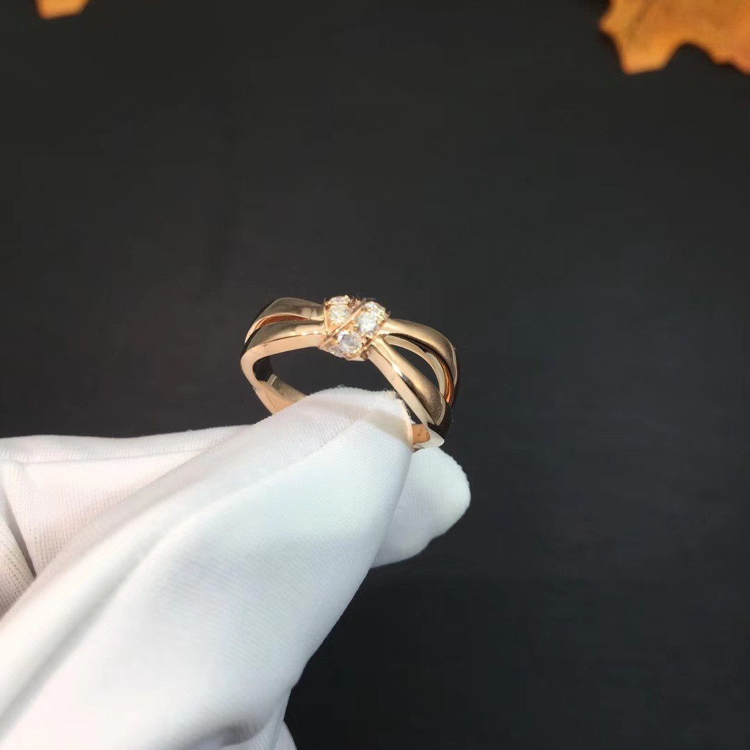 LIENS RING ROSE GOLD DIAMOND