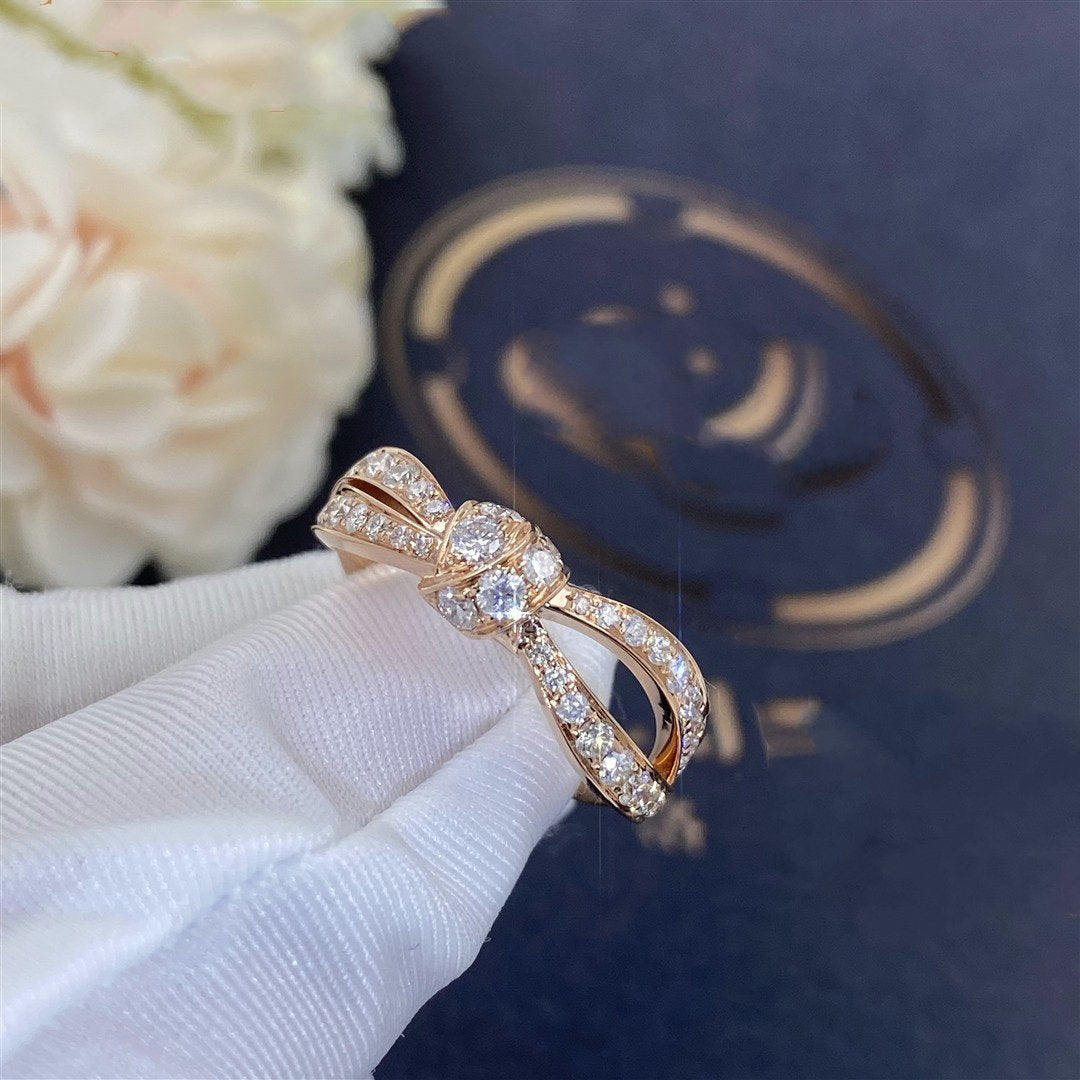LIENS ROSE GOLD DIAMOND RING