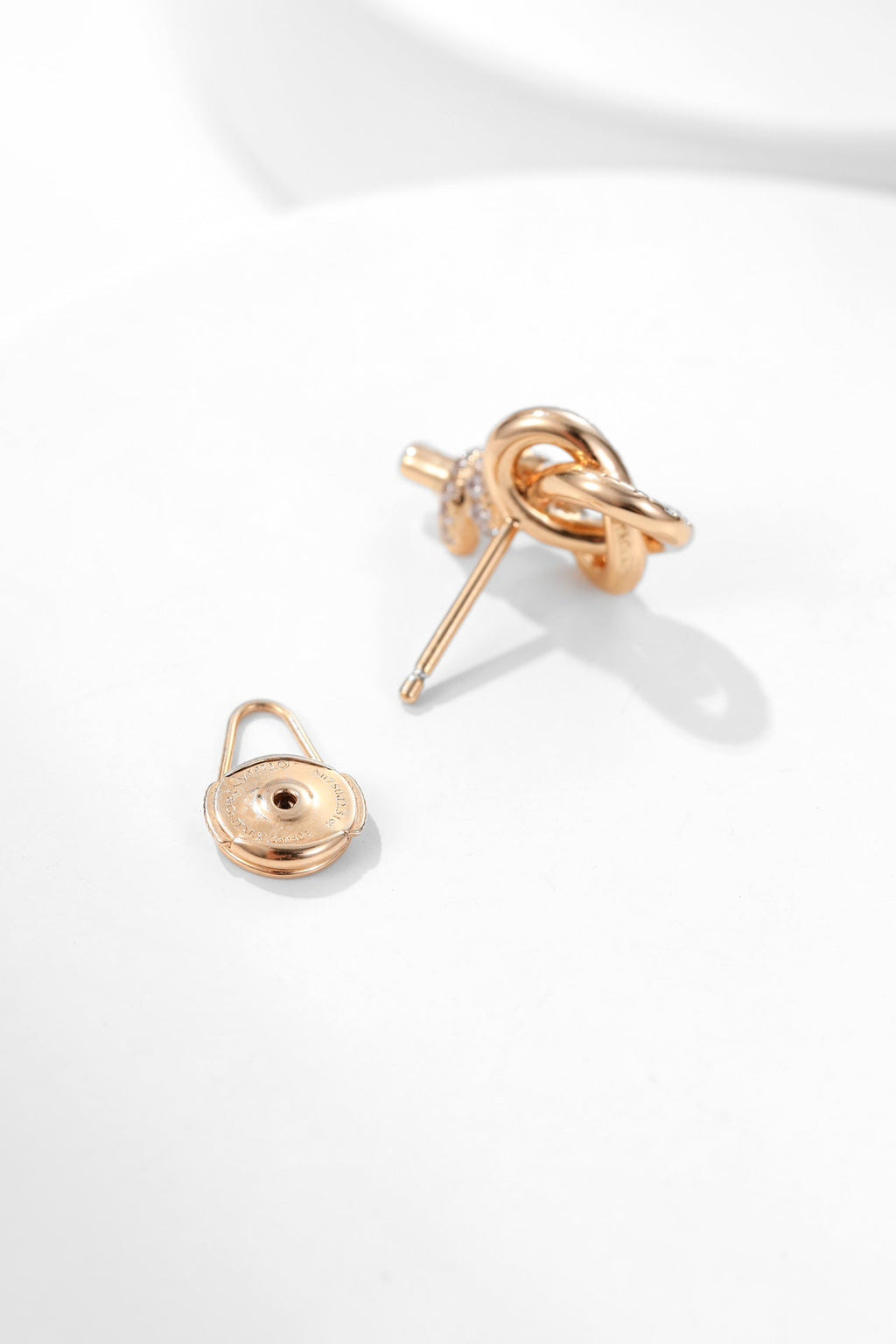 TIFFAN KEY WOVEN DIAMOND EARRINGS