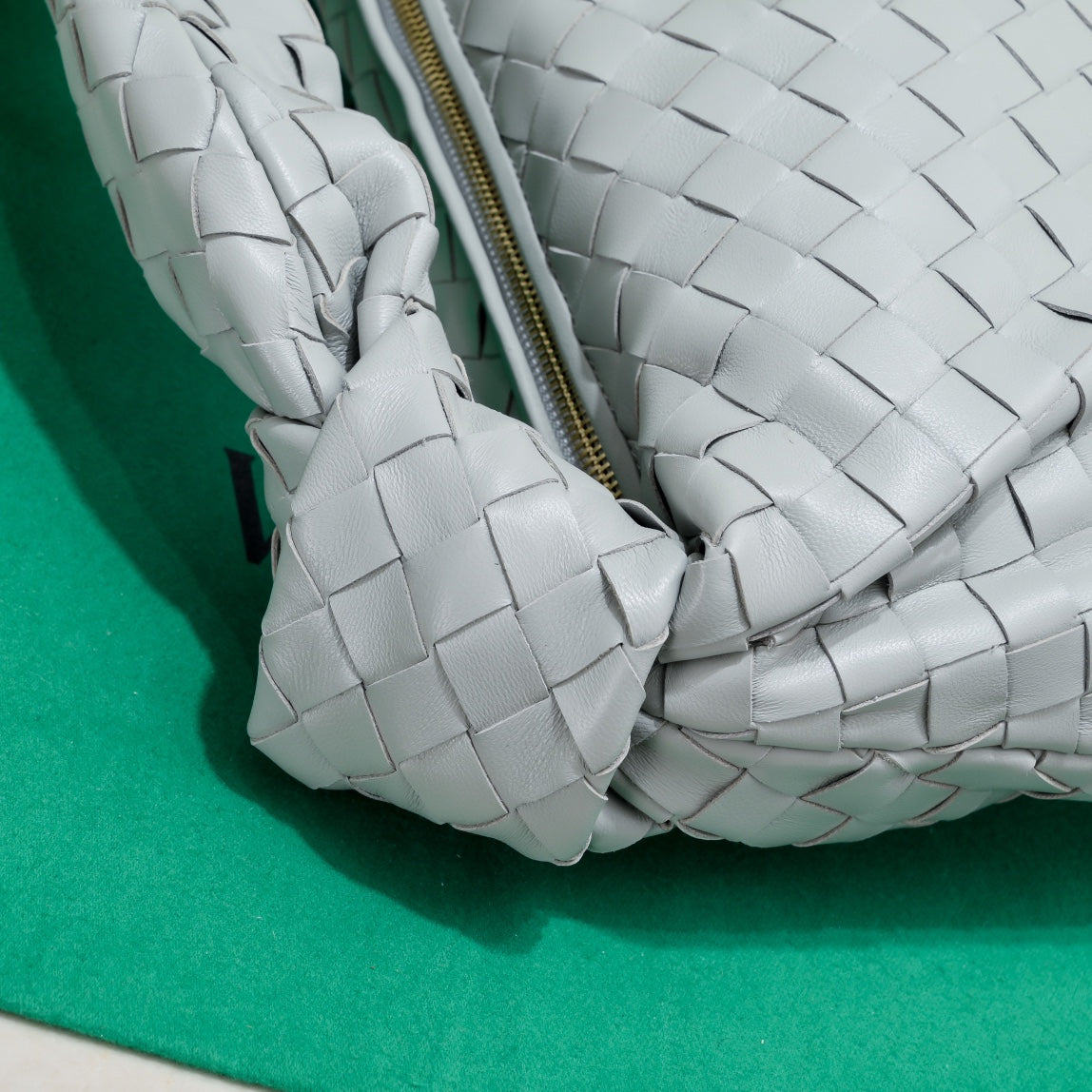 SMALL JODIE 48 GREY LAMBSKIN